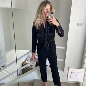 Express Contrast Stitch Jumpsuit